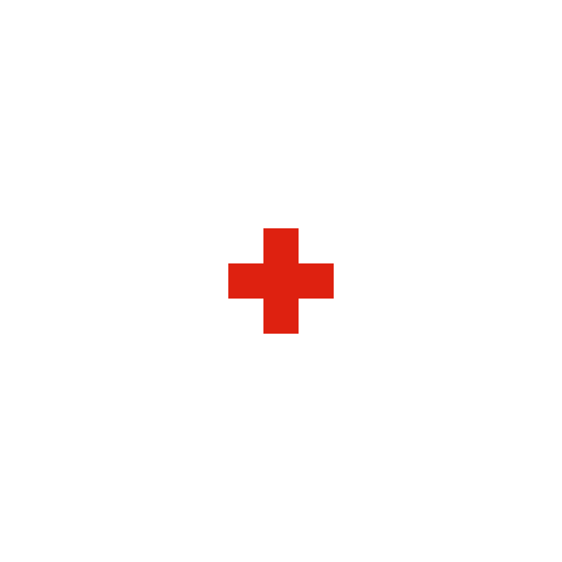 Drapeau Croix Rouge en tissu - Drapazur