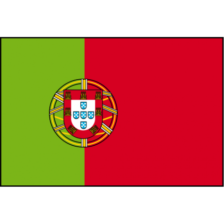 Drapeau de table Portugal avec ecusson