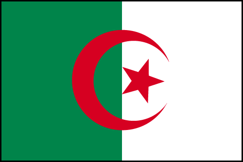Drapeau Algerie drapeau pays disponible en plusieurs tailles